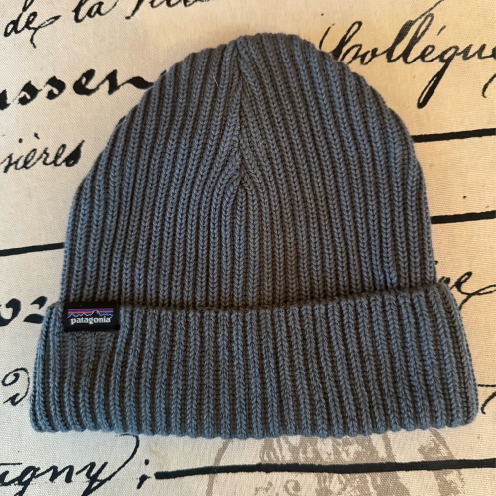 Patagonia Men's Fishermans Rolled Beanie Knit Hat in Nouveau Green